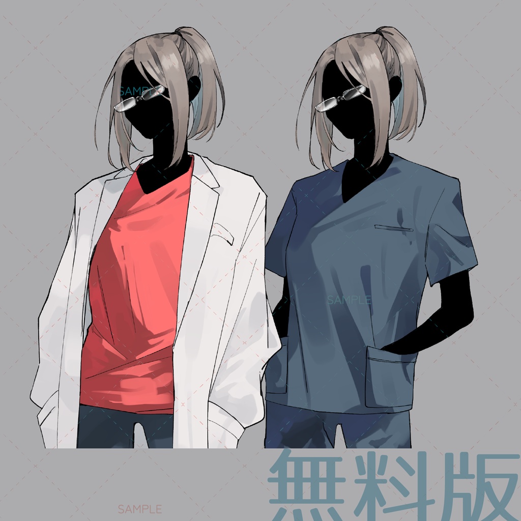 【立ち絵素材-No.10】白衣のお姉さん