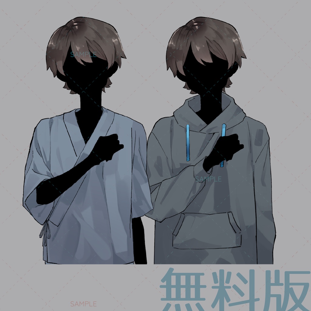 【立ち絵素材-No.11】病衣の少年