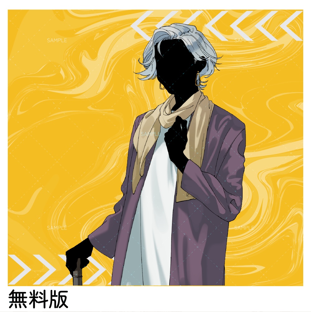 【立ち絵素材-No.27】杖をついたおばあさん