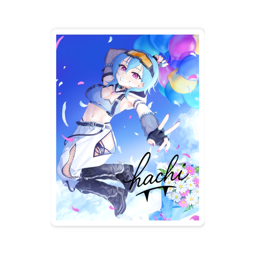 2周年ステッカー【1枚絵】