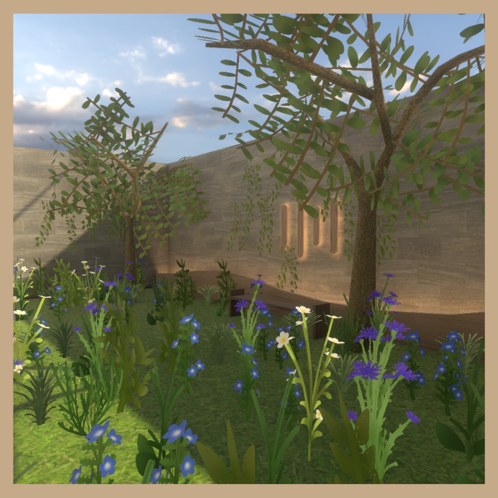 緑なす木のハウス【VRChat】