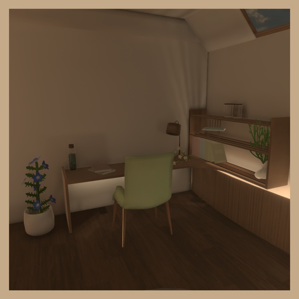 緑なす木のハウス【VRChat】