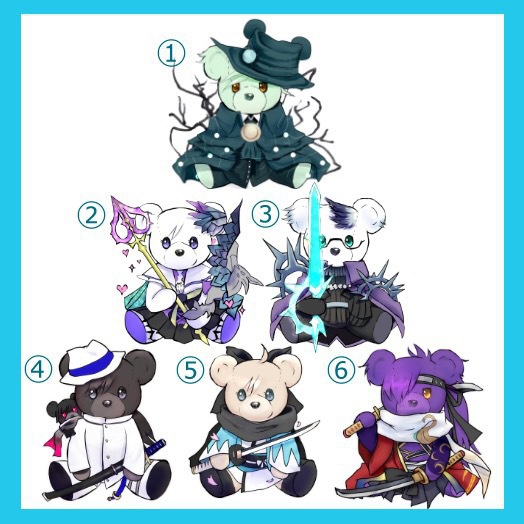 FGOくまさん ダイカットステッカーVol.3