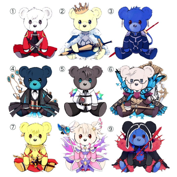 FGOくまさん ダイカットステッカー