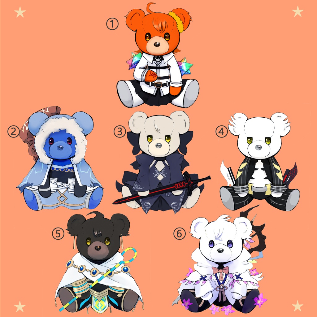 FGOくまさん ダイカットステッカー vol.2