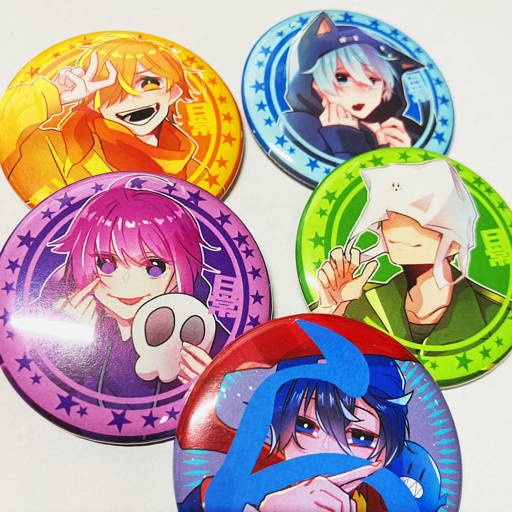 【ゲーム実況】57mm缶バッジ☆ハンドメイド