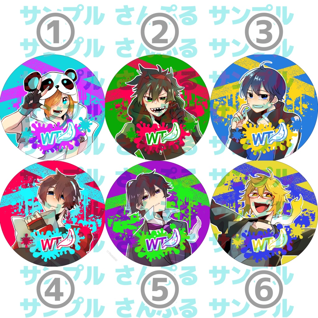 【ゲーム実況】57mm缶バッジ☆ハンドメイド