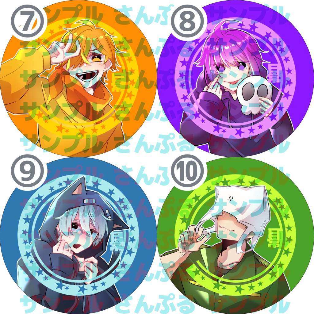 【ゲーム実況】57mm缶バッジ☆ハンドメイド