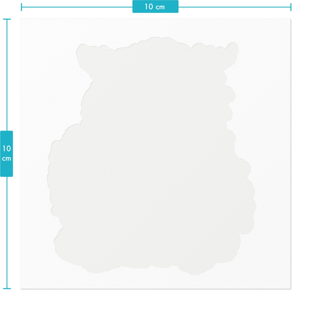 じっと見つめる鹿金ライカステッカー