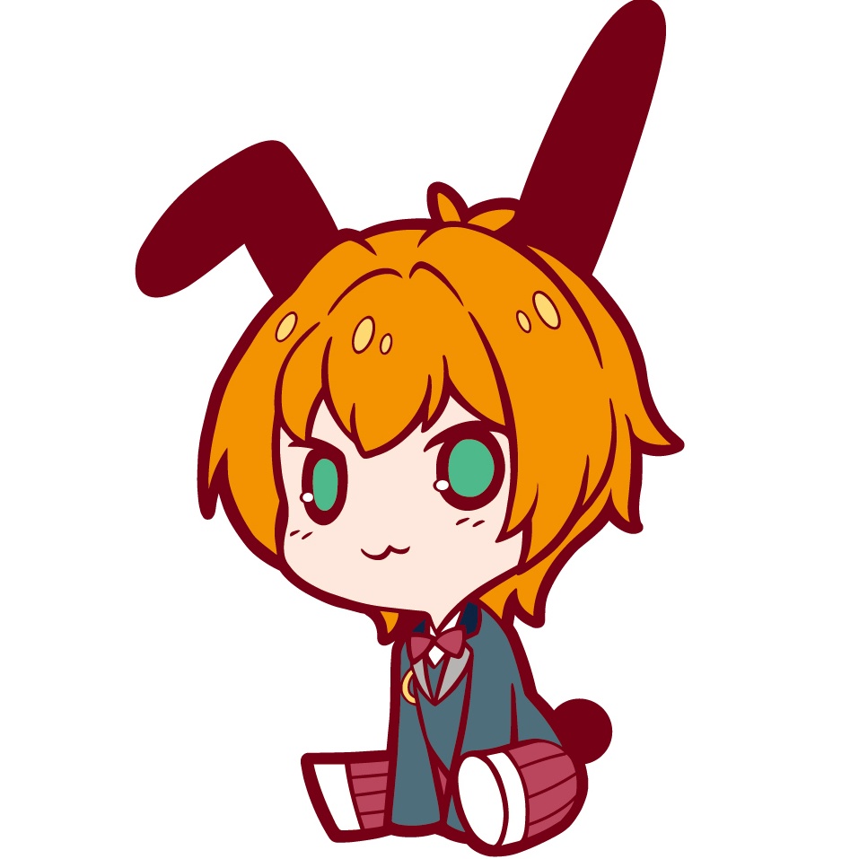 新兎うさぎ　ラバーストラップ