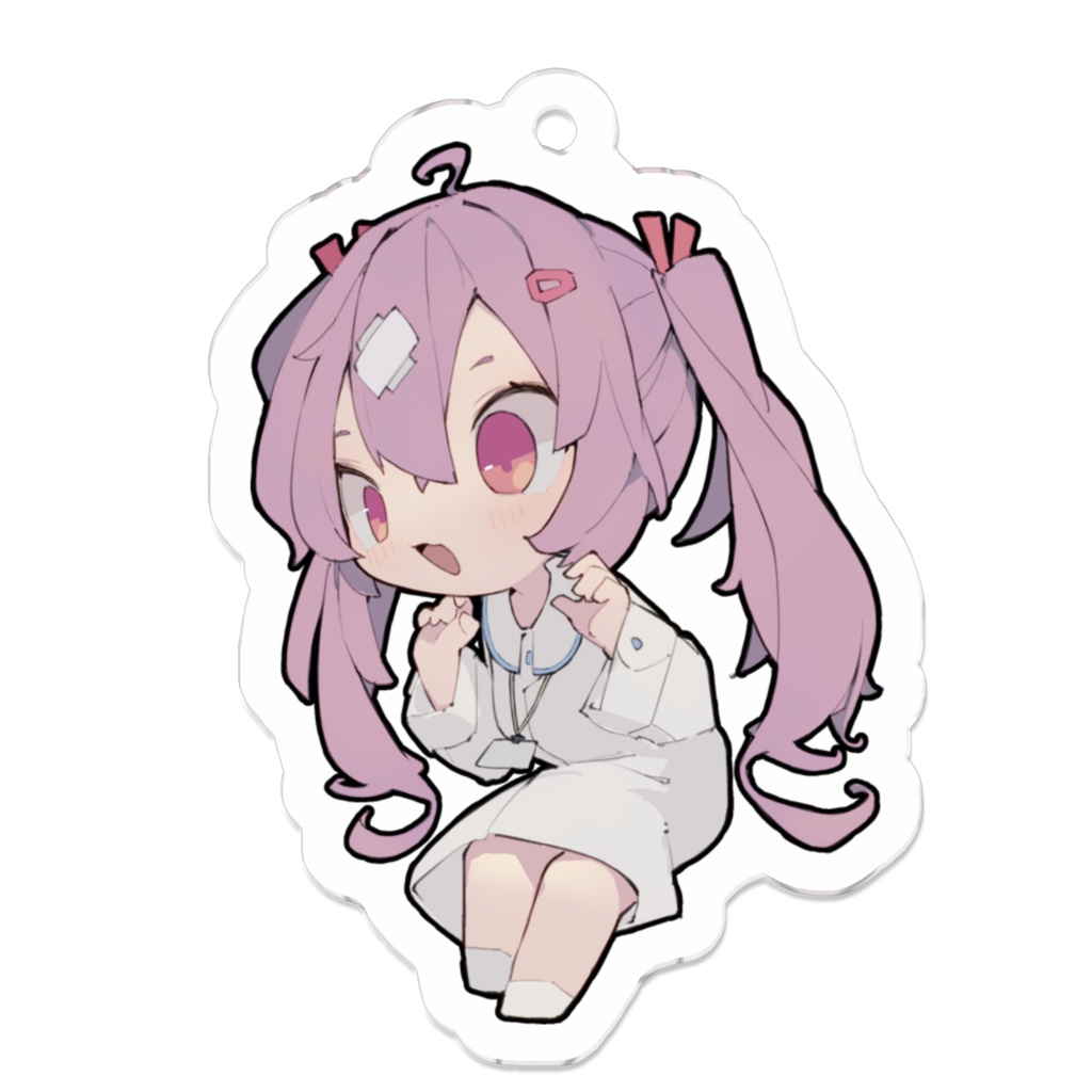 アクリルキーホルダー(コーティング) しろなーす