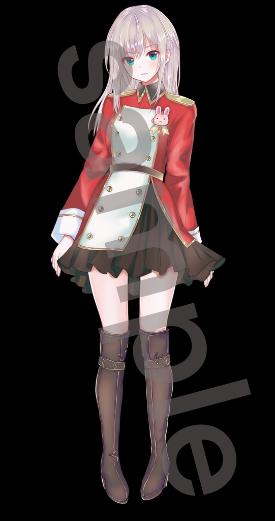 ファンタジー衣装の少女立ち絵17