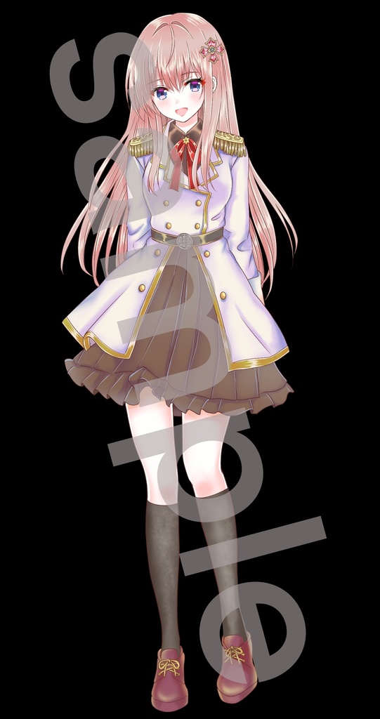 ファンタジー衣装の少女立ち絵18