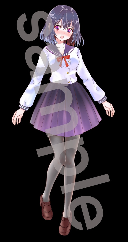 制服の女の子立ち絵39