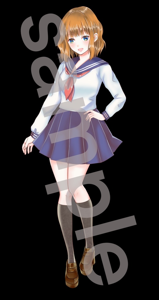 制服の女の子立ち絵40