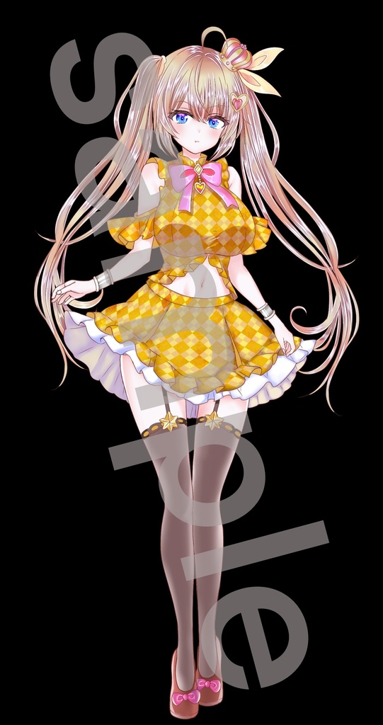 ファンタジー衣装の少女立ち絵21