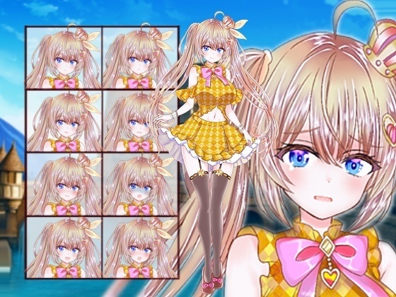 ファンタジー衣装の少女立ち絵21