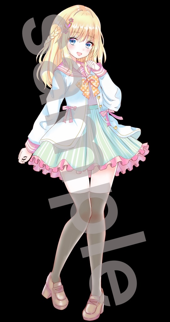 制服の女の子立ち絵43