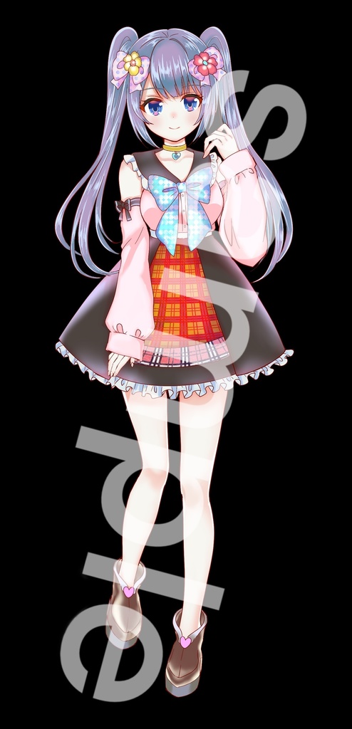 ファンタジー衣装の少女立ち絵23