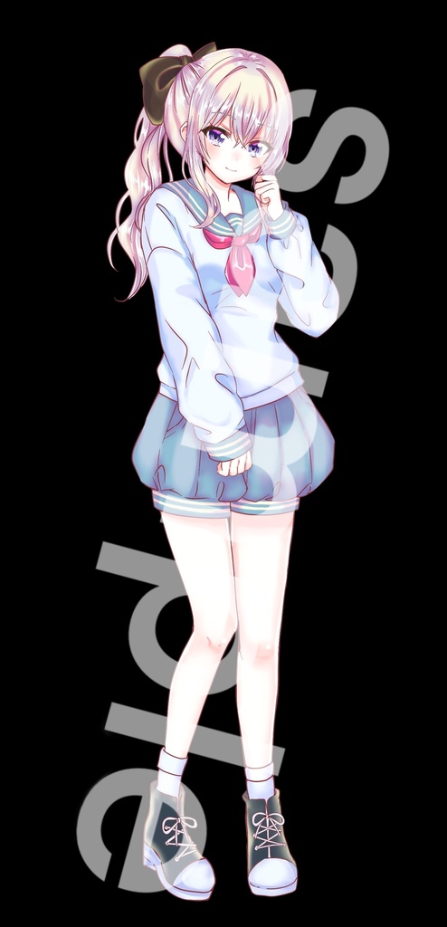 私服の女の子立ち絵18