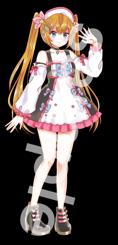 ファンタジー衣装の少女立ち絵27
