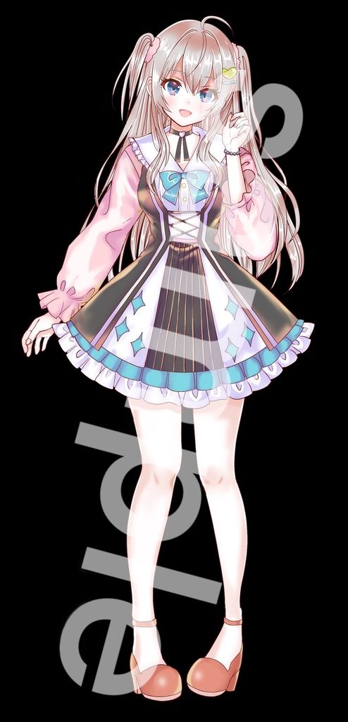 ファンタジー衣装の少女立ち絵28