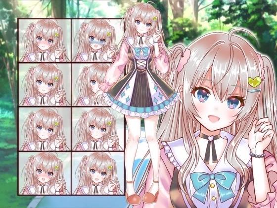 ファンタジー衣装の少女立ち絵28