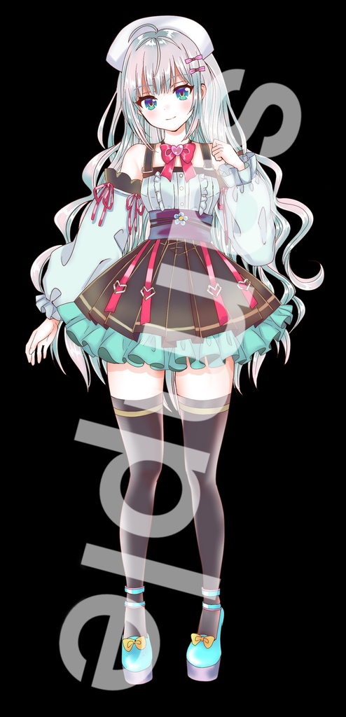 ファンタジー衣装の少女立ち絵29