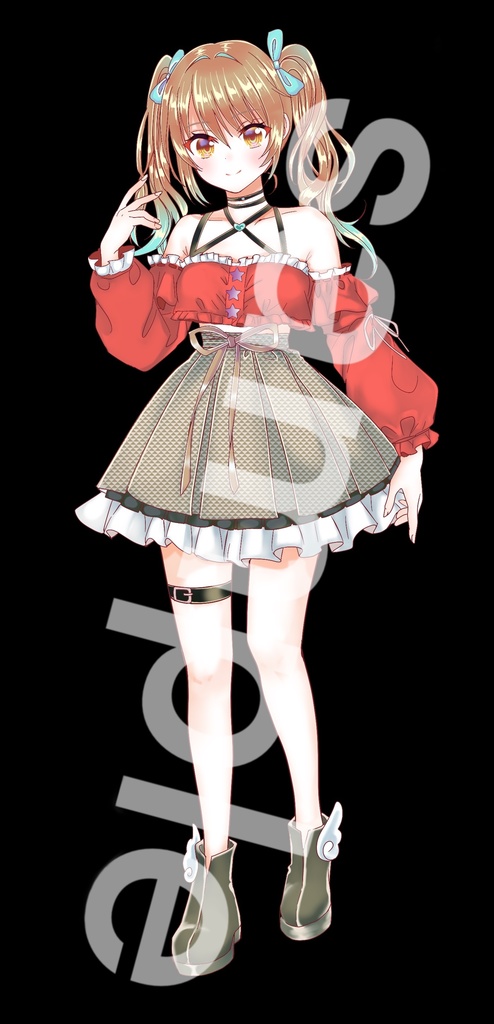 ファンタジー衣装の少女立ち絵31