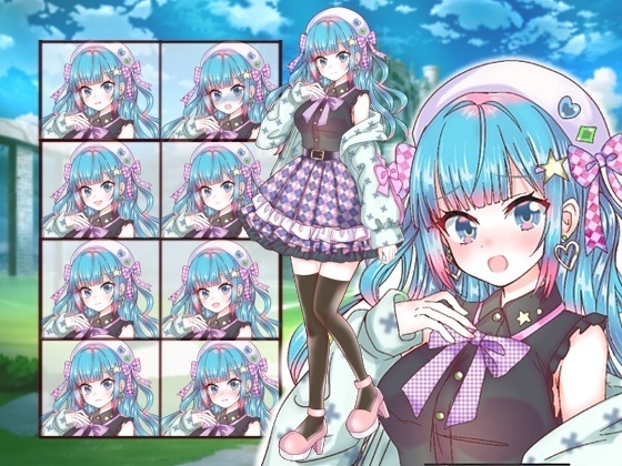 ファンタジー衣装の少女立ち絵32