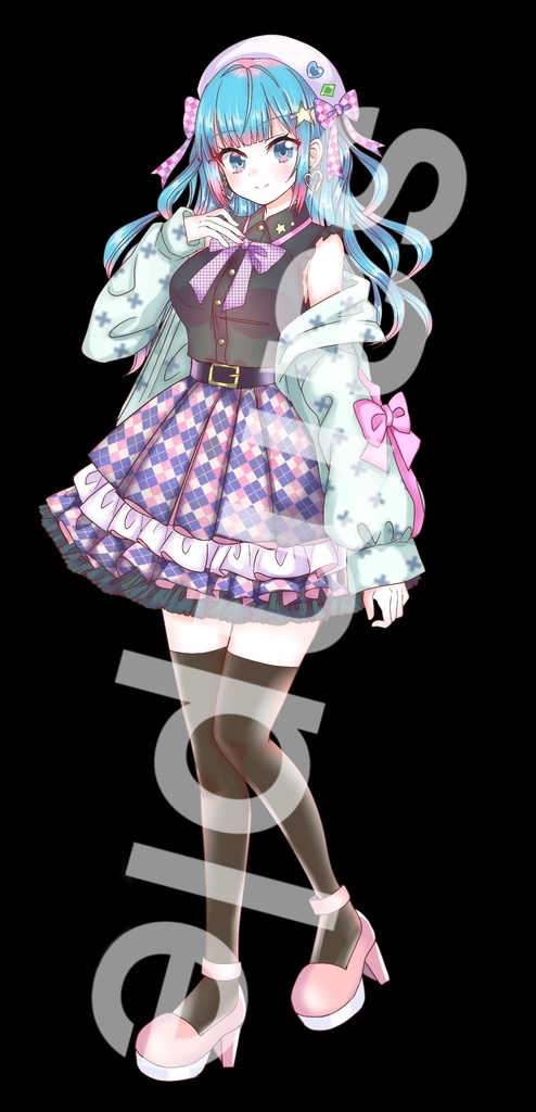 ファンタジー衣装の少女立ち絵32