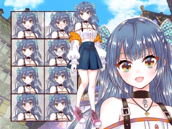 ファンタジー衣装の少女立ち絵33