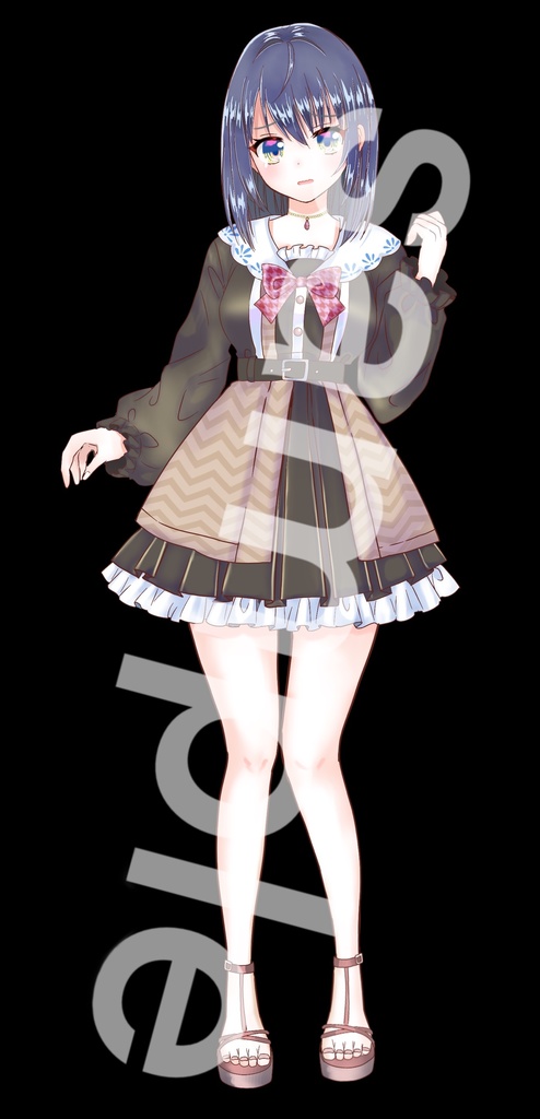 私服の女の子立ち絵21