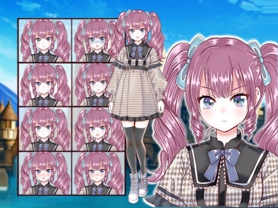 ファンタジー衣装の女の子立ち絵36