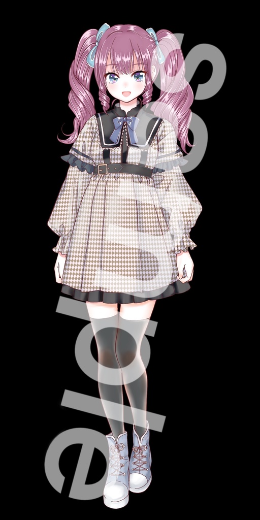 ファンタジー衣装の女の子立ち絵36