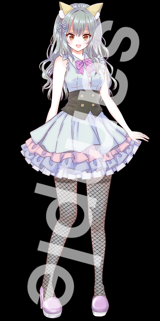 ねこ耳の少女立ち絵7