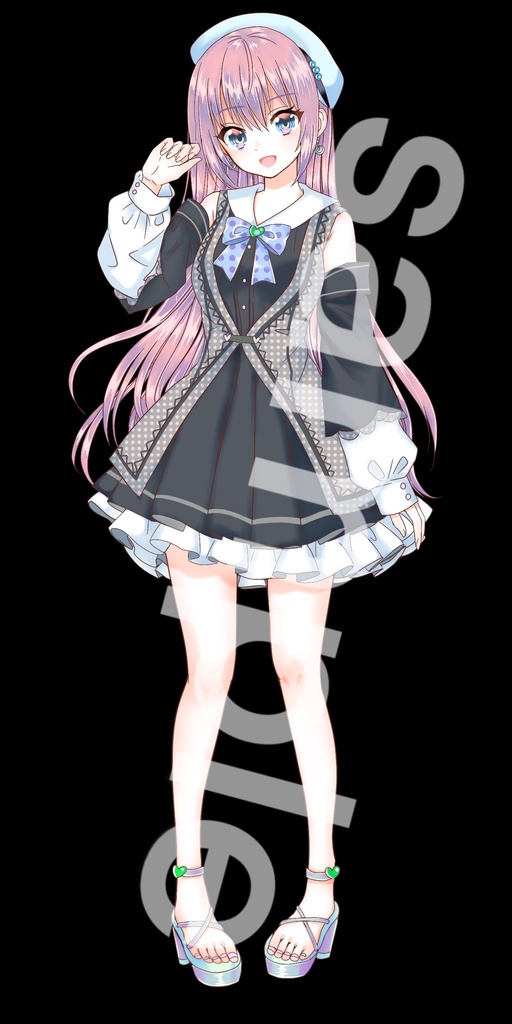 ファンタジー衣装の少女立ち絵37