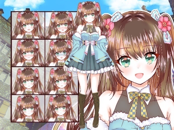 ファンタジー衣装の少女立ち絵39