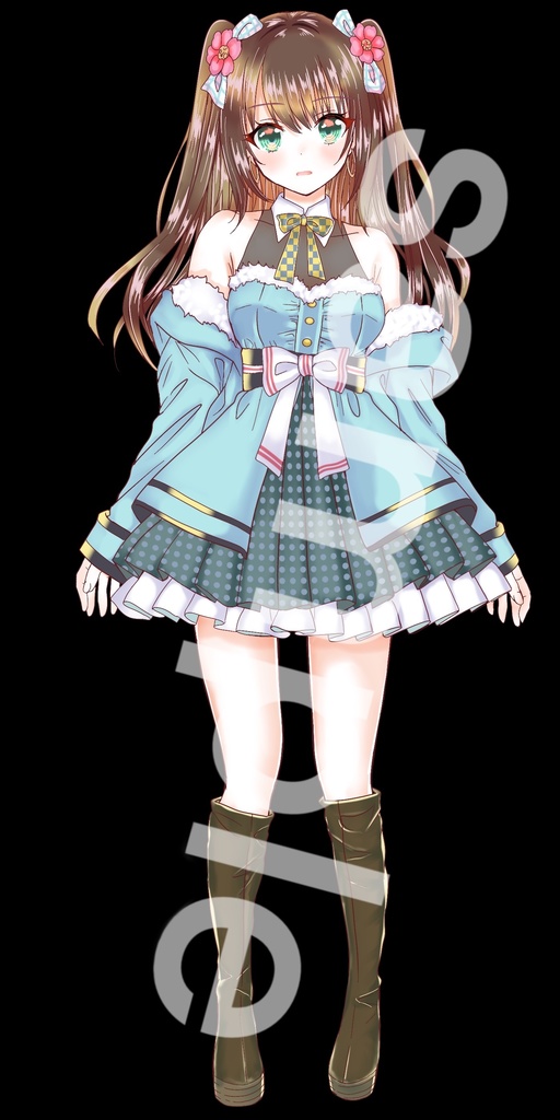 ファンタジー衣装の少女立ち絵39