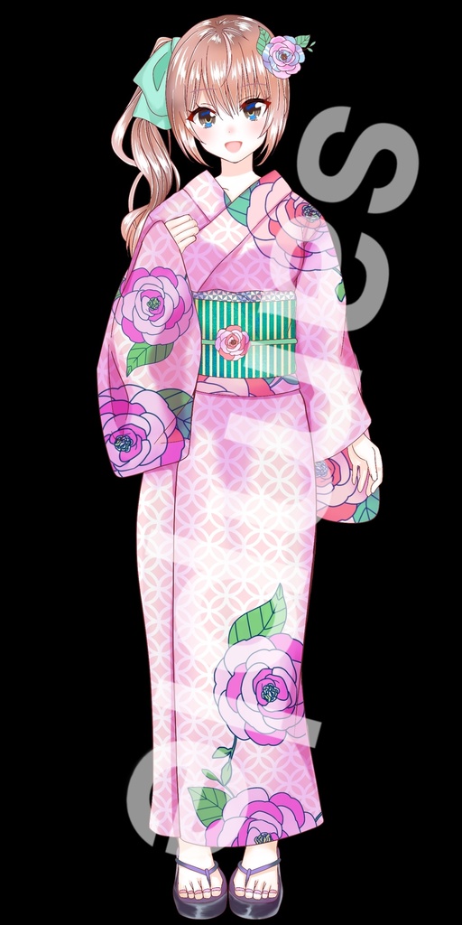 浴衣の女の子立ち絵5