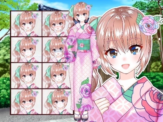 浴衣の女の子立ち絵5