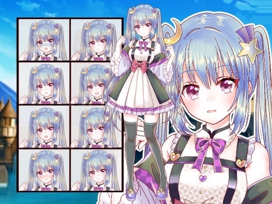 ファンタジー衣装の少女立ち絵41