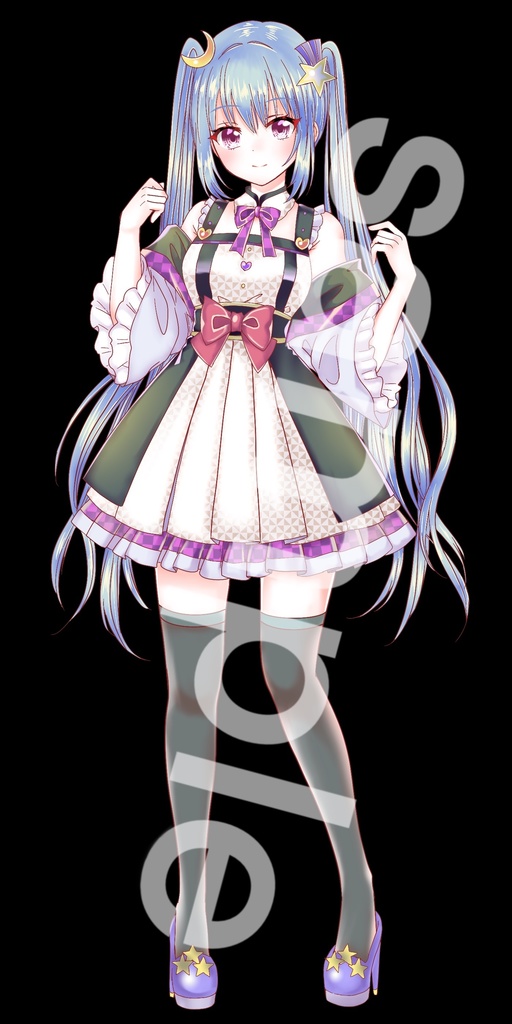 ファンタジー衣装の少女立ち絵41