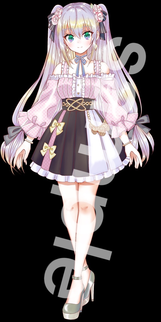 ファンタジー衣装の少女立ち絵44