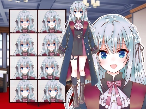 ファンタジー衣装の少女立ち絵45