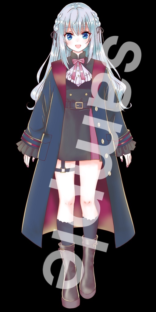 ファンタジー衣装の少女立ち絵45