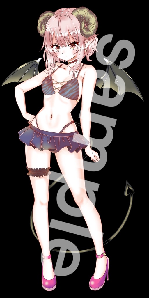 悪魔(サキュバス)立ち絵14