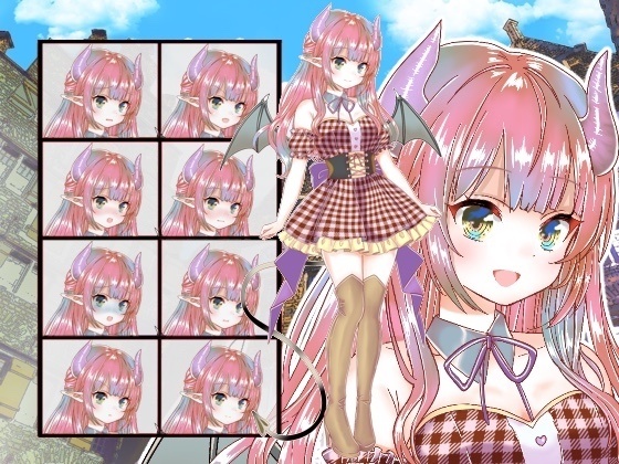 悪魔(サキュバス)立ち絵15