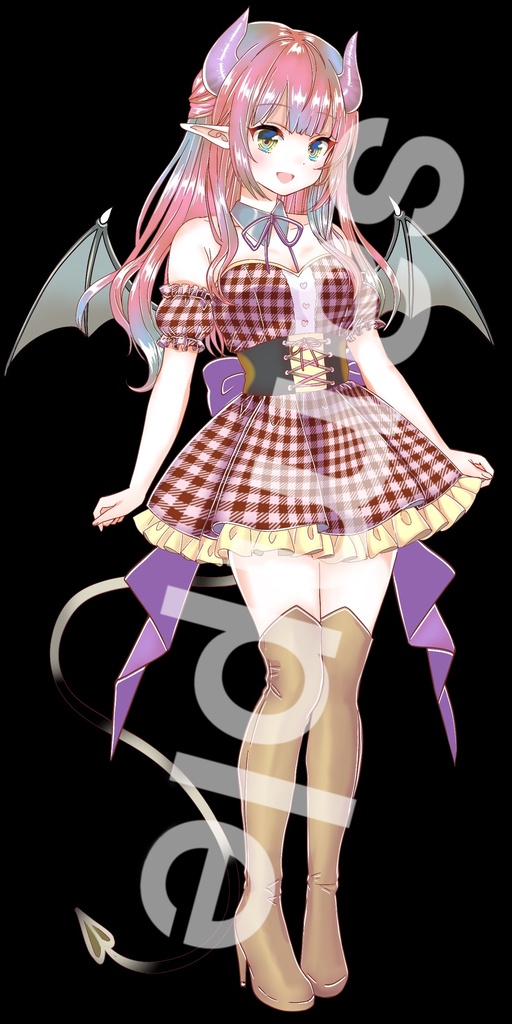 悪魔(サキュバス)立ち絵15