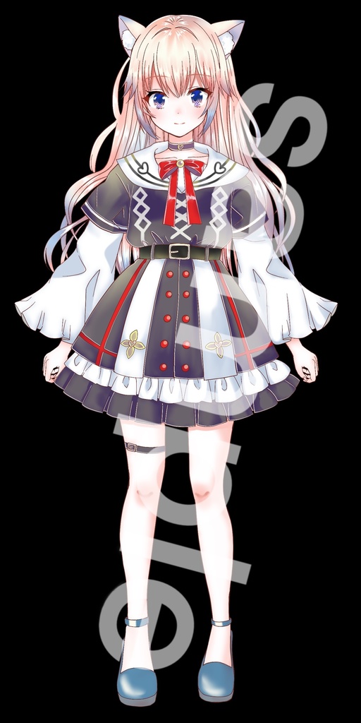 ねこ耳少女立ち絵8